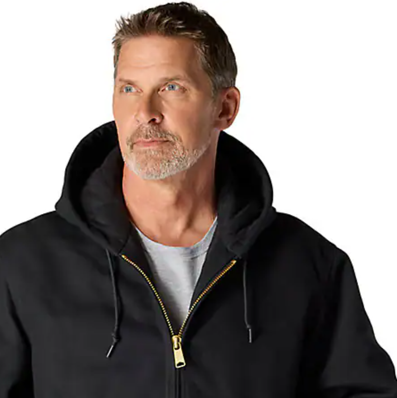 Carhartt Men's Loose Fit Firm Duck Insulated Flannel-Lined Hooded Active Jacket J140