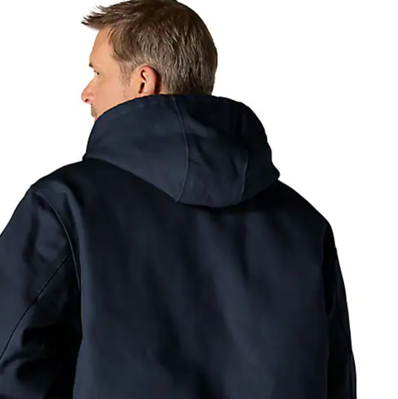 Carhartt Men's Loose Fit Firm Duck Insulated Flannel-Lined Hooded Active Jacket J140