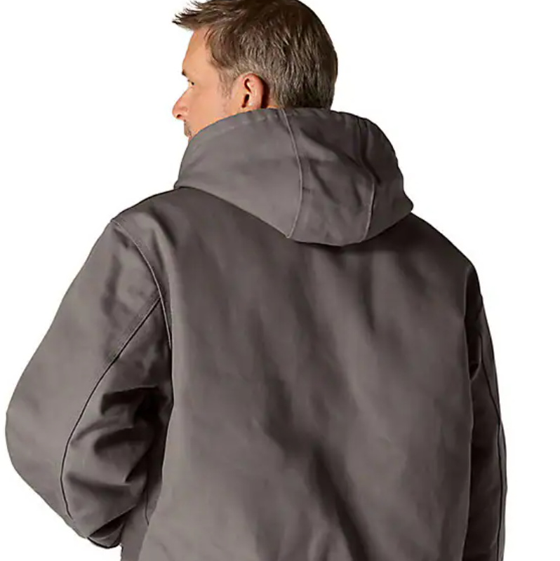 Carhartt Men's Loose Fit Firm Duck Insulated Flannel-Lined Hooded Active Jacket J140